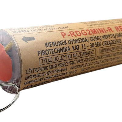 Świeca dymna dwustronna czerwona RDG2-MINI/R Pyrolife