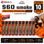 Zestaw 10 pomarańczowych świec dymnych S60 Smoke PC2S1O Sokara