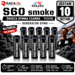 Zestaw 10 świec dymnych czarnych S60 Smoke Sokara PC2S1BL