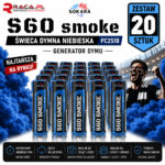 Zestaw 20 świec dymnych niebieskich S60 Smoke Sokara PC2S1B