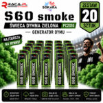 Zestaw 20 świec dymnych zielonych S60 Smoke Sokara PC2S1G