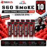 Zestaw 10 świec dymnych czerwonych S60 Smoke Sokara PC2S1R