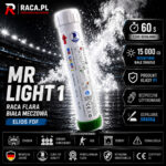 Raca flara biała meczowa MR Light 1 Elios FDF – profesjonalna flara stadionowa P1 odpalana na draskę z intensywnym białym światłem.