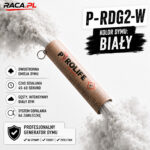 Świeca dymna dwustronna P-RDG2-W Pyrolife – biały gęsty dym, profesjonalny generator dymu RACA.PL