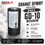 Granat dymny świeca dymna biała GD-10 White BG – gęsty biały dym, profesjonalny generator dymu RACA.PL