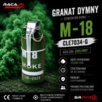Granat dymny zielony M18 CLE7034-G SRPYRO – gęsty zielony dym i efekt stadionowy RACA.PL