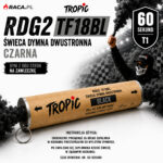 Świeca dymna dwustronna czarna Black RDG2 TF18BL Tropic T1 na zawleczkę – czarny dym 60 sekund