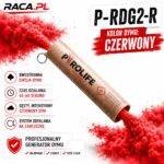 Świeca dymna dwustronna P-RDG2-R Pyrolife – czerwony gęsty dym, profesjonalny generator dymu RACA.PL
