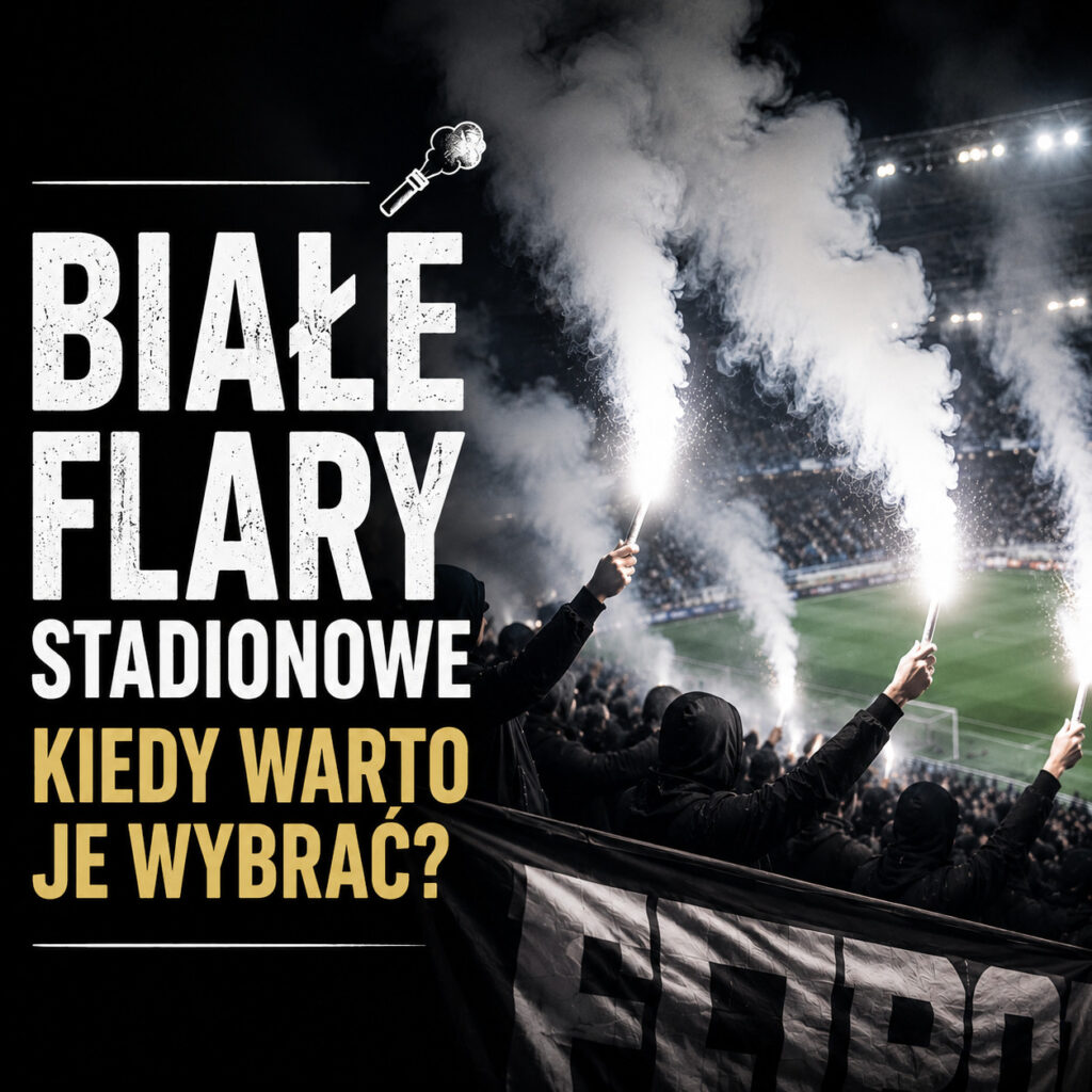 Białe flary stadionowe podczas oprawy kibicowskiej – kiedy warto je wybrać