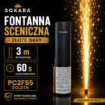Fontanna sceniczna złote iskry 3 m 60 s Golden PC2FS5 Sokara